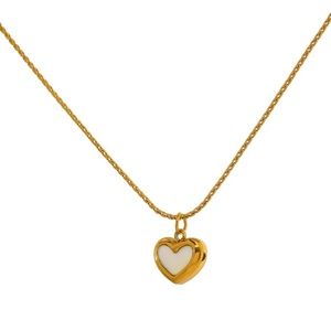 Shell heart women necklace